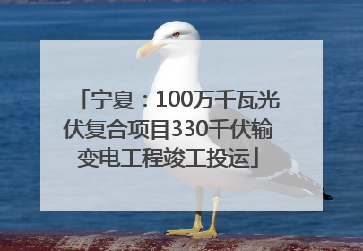 宁夏：100万千瓦光伏复合项目330千伏输变电工程竣工投运