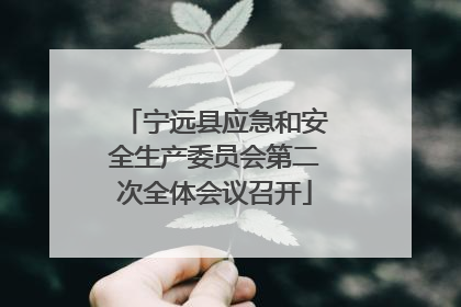 宁远县应急和安全生产委员会第二次全体会议召开
