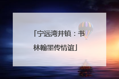 宁远湾井镇：书林翰墨传情谊