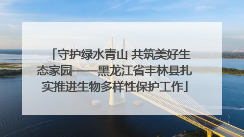 守护绿水青山 共筑美好生态家园——黑龙江省丰林县扎实推进生物多样性保护工作