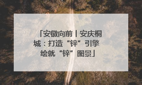 安徽向前丨安庆桐城：打造“锌”引擎 绘就“锌”图景