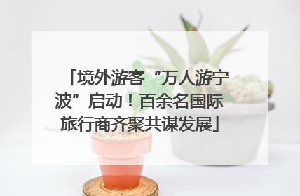 境外游客“万人游宁波”启动！百余名国际旅行商齐聚共谋发展