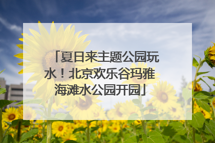 夏日来主题公园玩水！北京欢乐谷玛雅海滩水公园开园