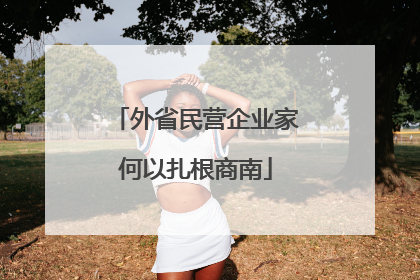 外省民营企业家何以扎根商南