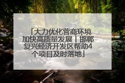 大力优化营商环境 加快高质量发展丨邯郸复兴经济开发区帮助4个项目及时落地