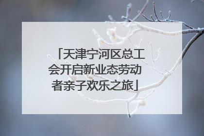 天津宁河区总工会开启新业态劳动者亲子欢乐之旅