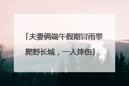 夫妻俩端午假期冒雨攀爬野长城，一人摔伤
