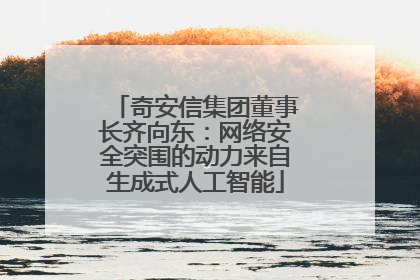 奇安信集团董事长齐向东：网络安全突围的动力来自生成式人工智能