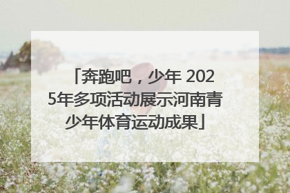奔跑吧，少年 2025年多项活动展示河南青少年体育运动成果