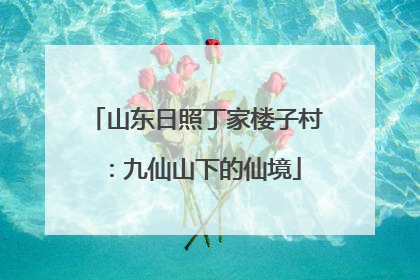 山东日照丁家楼子村：九仙山下的仙境