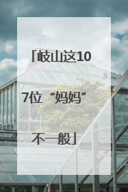 岐山这107位“妈妈”不一般
