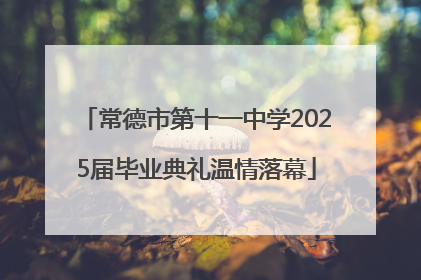 常德市第十一中学2025届毕业典礼温情落幕
