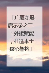 广厦夺冠启示录之二：外援赋能，打造本土核心架构