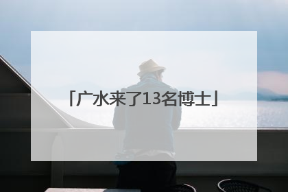 广水来了13名博士