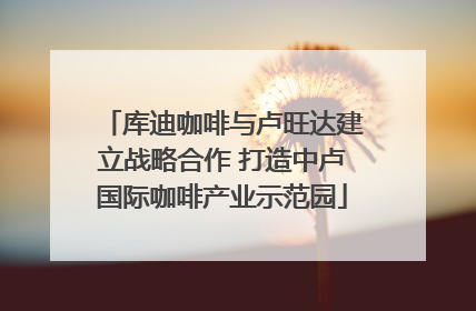 库迪咖啡与卢旺达建立战略合作 打造中卢国际咖啡产业示范园