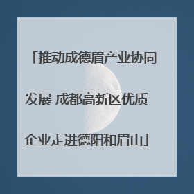 推动成德眉产业协同发展 成都高新区优质企业走进德阳和眉山