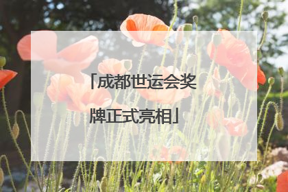 成都世运会奖牌正式亮相