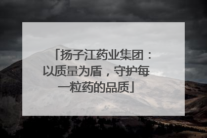 扬子江药业集团：以质量为盾，守护每一粒药的品质