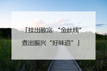 挂出致富 “金丝线” 煮出振兴“好味道”