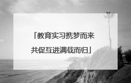 教育实习携梦而来 共促互进满载而归