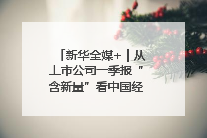 新华全媒+｜从上市公司一季报“含新量”看中国经济发展向“新”