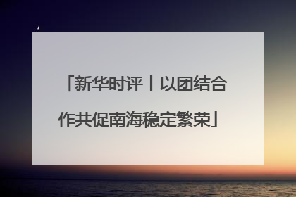 新华时评丨以团结合作共促南海稳定繁荣