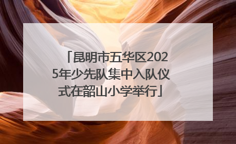 昆明市五华区2025年少先队集中入队仪式在韶山小学举行