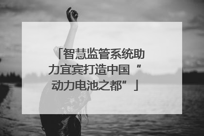 智慧监管系统助力宜宾打造中国“动力电池之都”