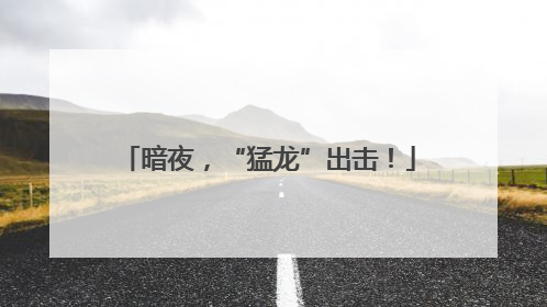 暗夜，“猛龙”出击！