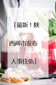 最新！陕西两市发布人事任免