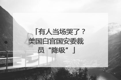 有人当场哭了？美国白宫国安委裁员“降级”