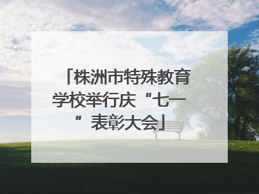 株洲市特殊教育学校举行庆“七一”表彰大会