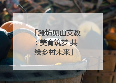 潍坊见山支教：美育筑梦 共绘乡村未来