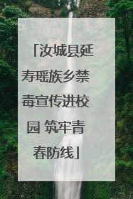 汝城县延寿瑶族乡禁毒宣传进校园 筑牢青春防线