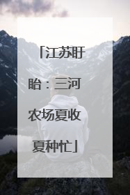 江苏盱眙：三河农场夏收夏种忙