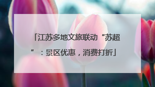 江苏多地文旅联动“苏超”：景区优惠，消费打折
