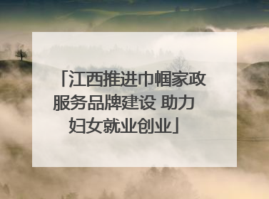 江西推进巾帼家政服务品牌建设 助力妇女就业创业