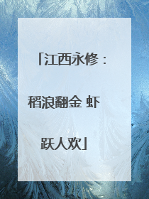 江西永修：稻浪翻金 虾跃人欢
