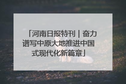 河南日报特刊｜奋力谱写中原大地推进中国式现代化新篇章