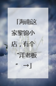 海南这家黎锦小店，有个“洋老板” →