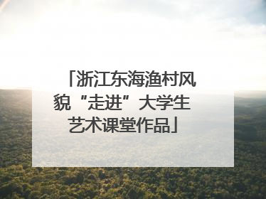 浙江东海渔村风貌“走进”大学生艺术课堂作品