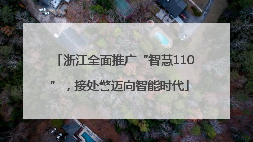 浙江全面推广“智慧110”，接处警迈向智能时代