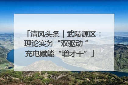 清风头条｜武陵源区：理论实务“双驱动 ” 充电赋能“增才干”