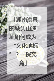 湖南澧县的城头山遗址如何成为“文化地标”？一探究竟