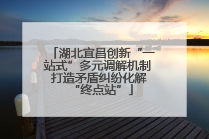 湖北宜昌创新“一站式”多元调解机制 打造矛盾纠纷化解“终点站”