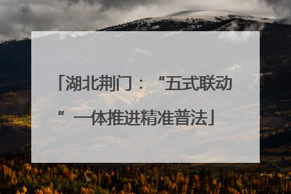湖北荆门：“五式联动”一体推进精准普法