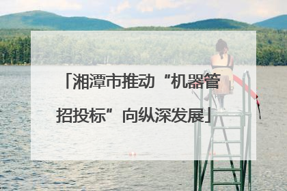 湘潭市推动“机器管招投标”向纵深发展