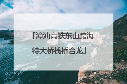 漳汕高铁东山跨海特大桥栈桥合龙