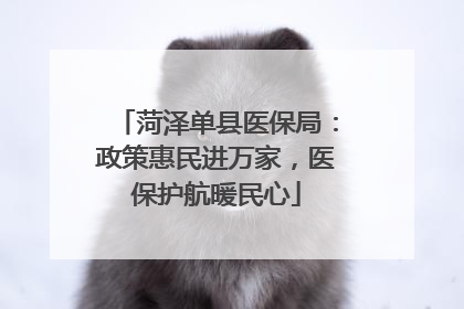 菏泽单县医保局：政策惠民进万家，医保护航暖民心