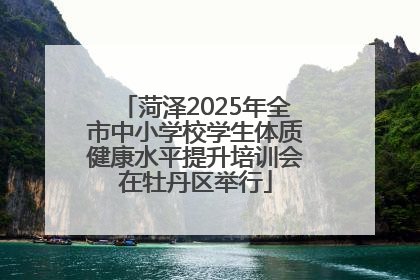 菏泽2025年全市中小学校学生体质健康水平提升培训会在牡丹区举行